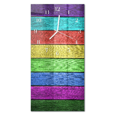 Ceas de sticlă pe perete vertical Placă