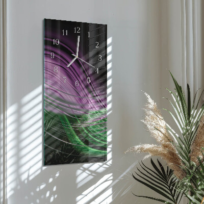 Ceas de sticlă pe perete vertical Artă abstractă