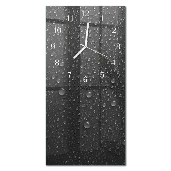 Ceas de sticlă pe perete vertical Picătură