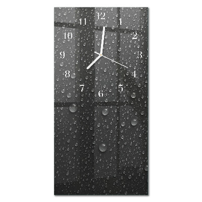 Ceas de sticlă pe perete vertical Picătură
