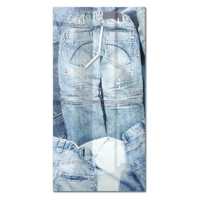 Ceas de sticlă pe perete vertical Pantaloni