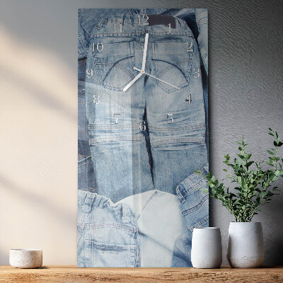 Ceas de sticlă pe perete vertical Pantaloni