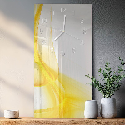 Ceas de sticlă pe perete vertical Abstracție