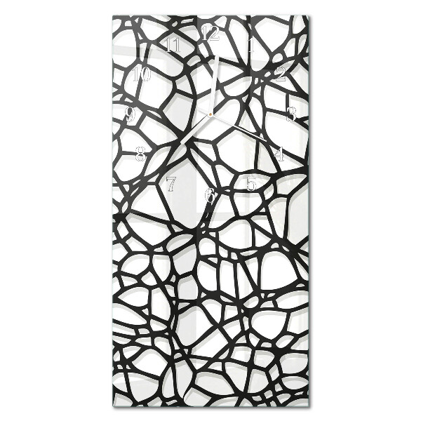 Ceas de sticlă pe perete vertical Model
