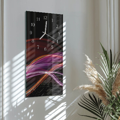 Ceas de sticlă pe perete vertical Artă abstractă