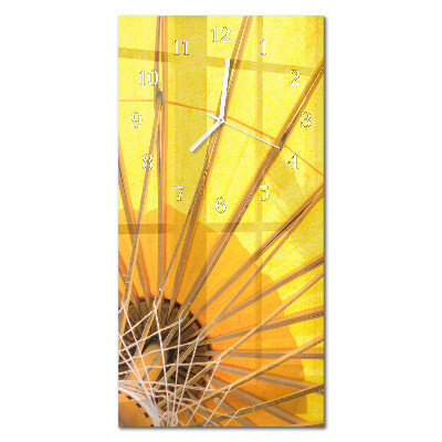 Ceas de sticlă pe perete vertical Umbrelă