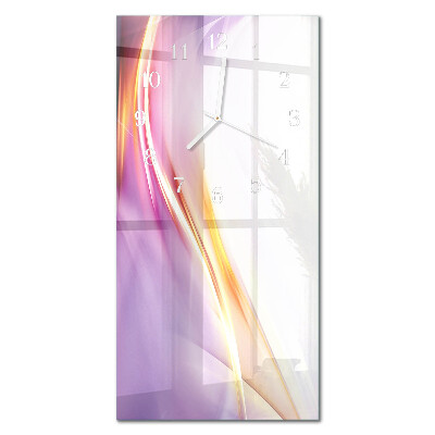 Ceas de sticlă pe perete vertical Abstracție