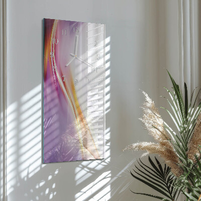 Ceas de sticlă pe perete vertical Abstracție
