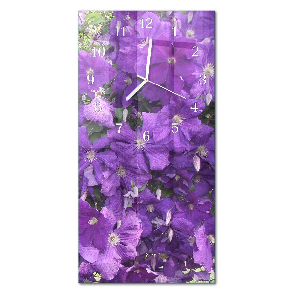 Ceas de sticlă pe perete vertical Primroze