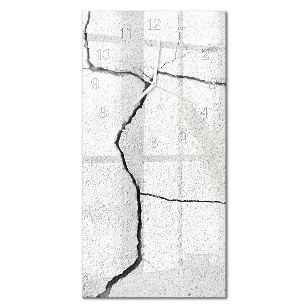 Ceas de sticlă pe perete vertical Ruptură