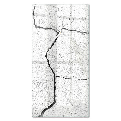 Ceas de sticlă pe perete vertical Ruptură