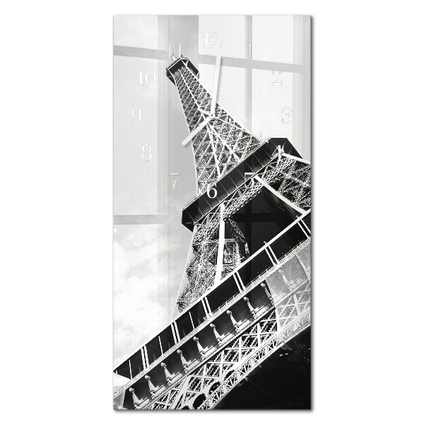 Ceas de sticlă pe perete vertical Turnul Eiffel