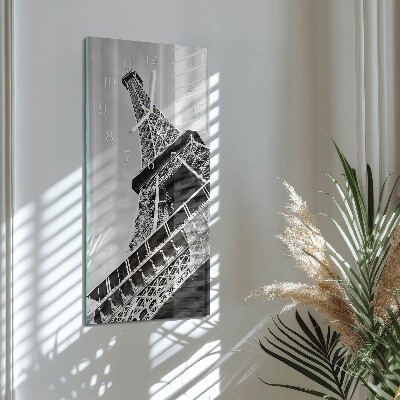 Ceas de sticlă pe perete vertical Turnul Eiffel