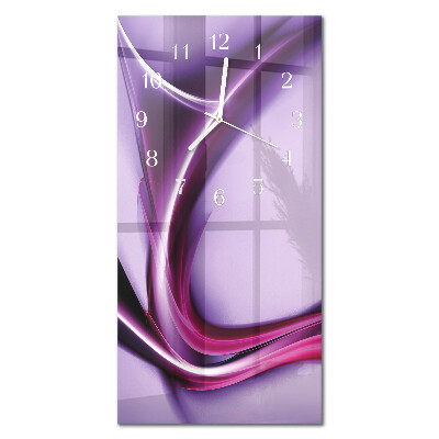 Ceas de sticlă pe perete vertical Abstracție