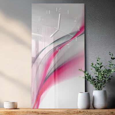 Ceas de sticlă pe perete vertical Abstracție