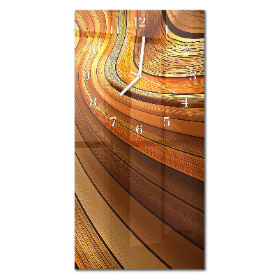 Ceas de sticlă pe perete vertical Abstracție