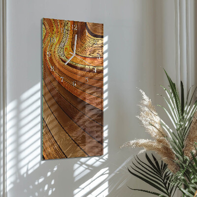 Ceas de sticlă pe perete vertical Abstracție