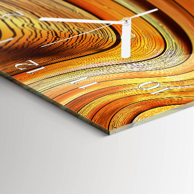 Ceas de sticlă pe perete vertical Abstracție