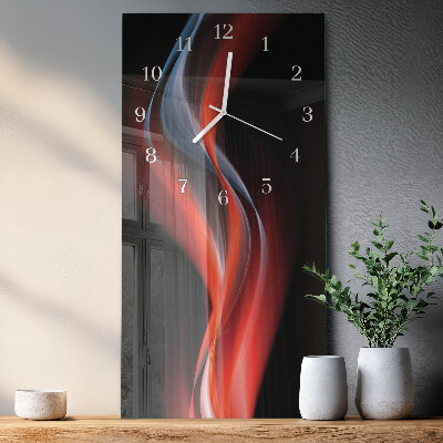 Ceas de sticlă pe perete vertical Abstracție