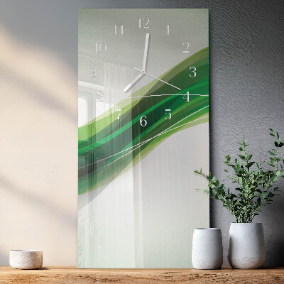 Ceas de sticlă pe perete vertical Abstracție