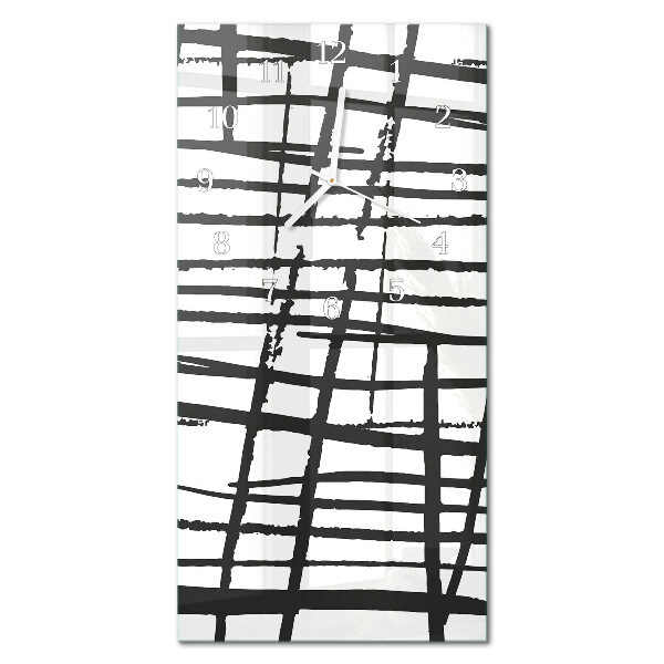 Ceas de sticlă pe perete vertical Model
