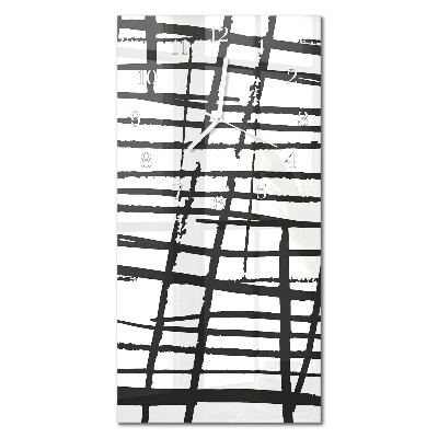 Ceas de sticlă pe perete vertical Model
