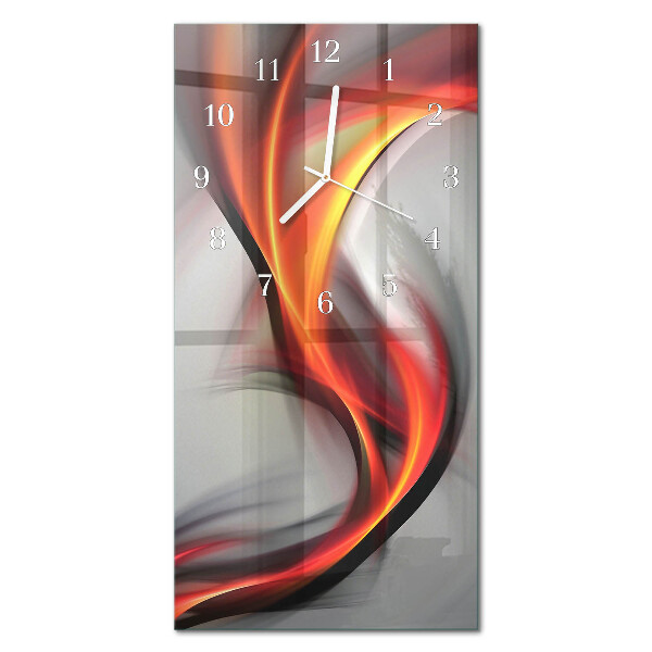 Ceas de sticlă pe perete vertical Abstracție