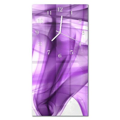 Ceas de sticlă pe perete vertical Model de violă