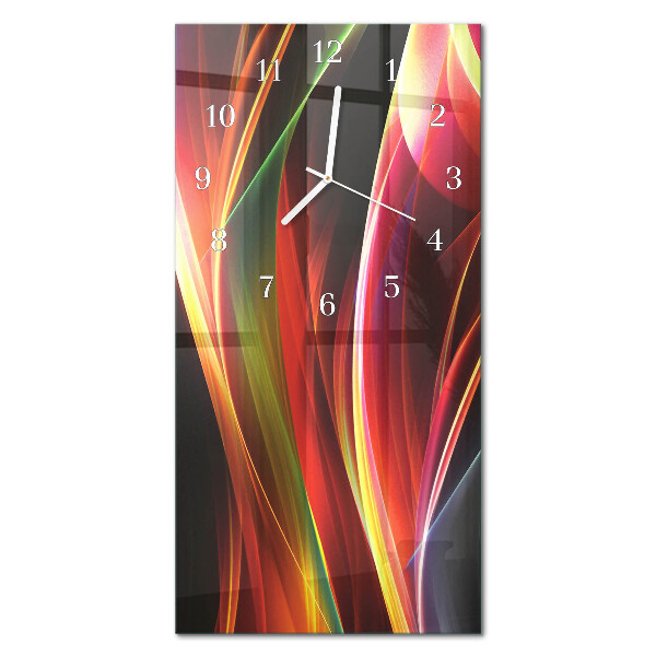 Ceas de sticlă pe perete vertical Abstracție
