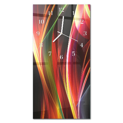 Ceas de sticlă pe perete vertical Abstracție