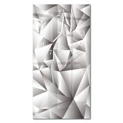 Ceas de sticlă pe perete vertical Model