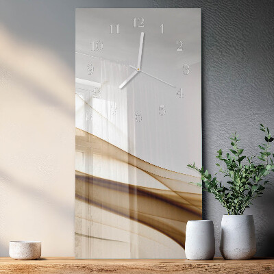 Ceas de sticlă pe perete vertical Abstracție