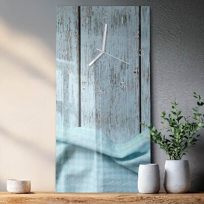 Ceas de sticlă pe perete vertical Masă