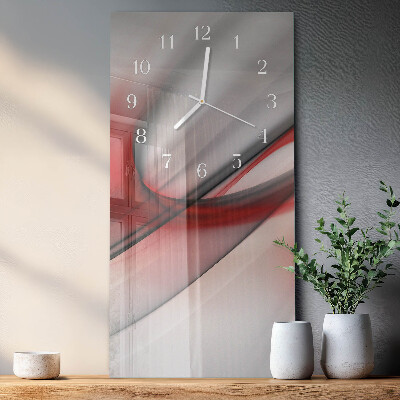 Ceas de sticlă pe perete vertical Abstracție