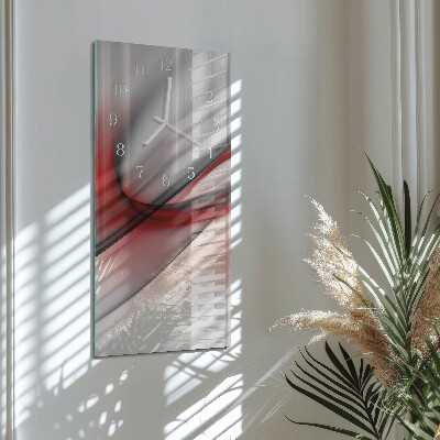 Ceas de sticlă pe perete vertical Abstracție