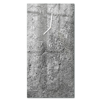 Ceas de sticlă pe perete vertical Zid de beton