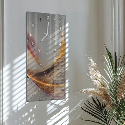 Ceas de sticlă pe perete vertical Abstracție