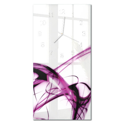 Ceas de sticlă pe perete vertical Abstracție