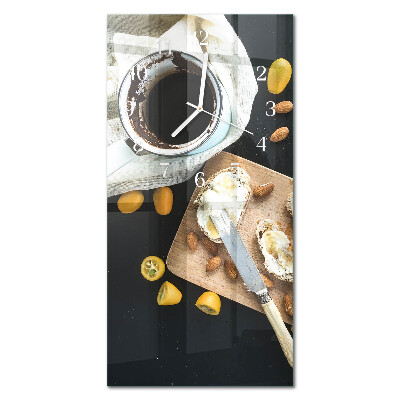Ceas de sticlă pe perete vertical Strângere de mână