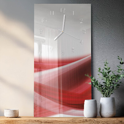 Ceas de sticlă pe perete vertical Abstracție