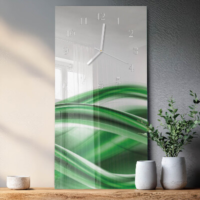 Ceas de sticlă pe perete vertical Abstracție