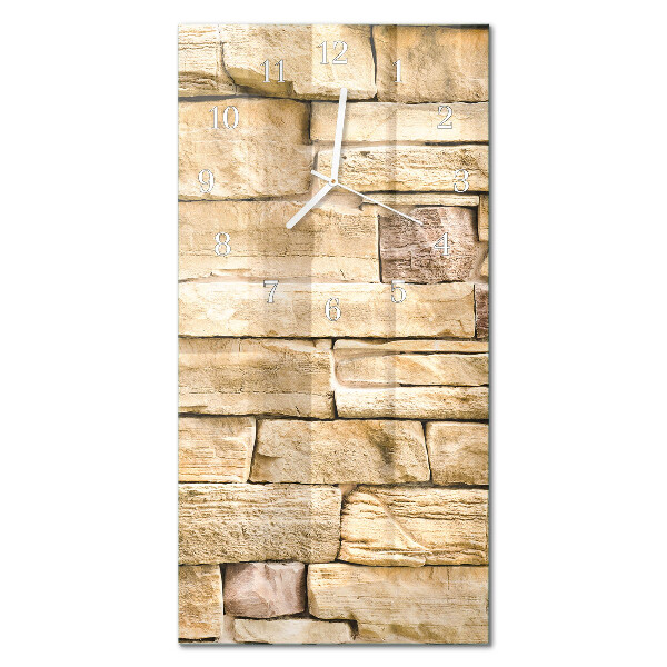 Ceas de sticlă pe perete vertical Perete