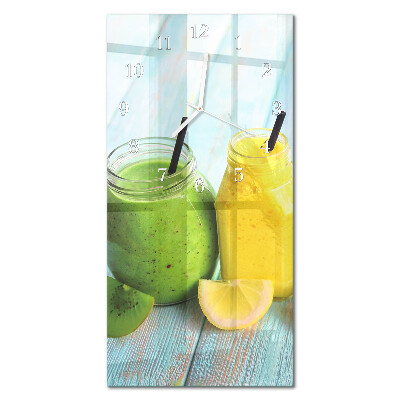 Ceas de sticlă pe perete vertical Cocktailuri