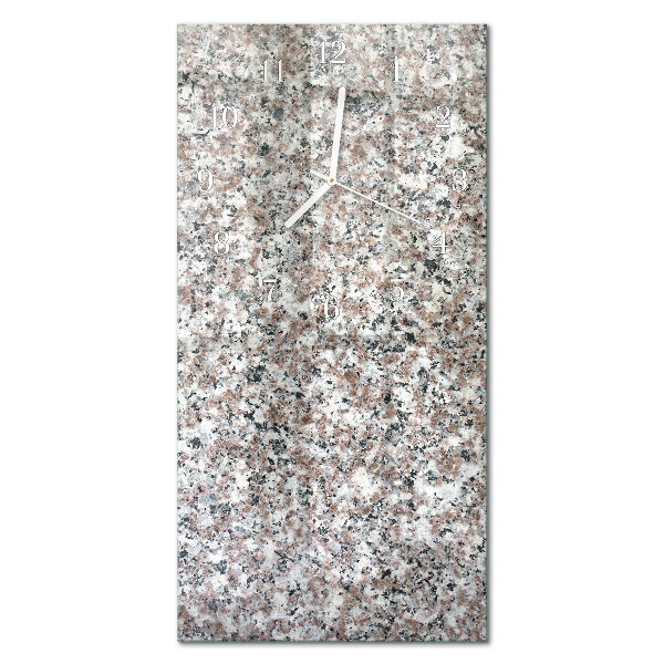 Ceas de sticlă pe perete vertical Grafit