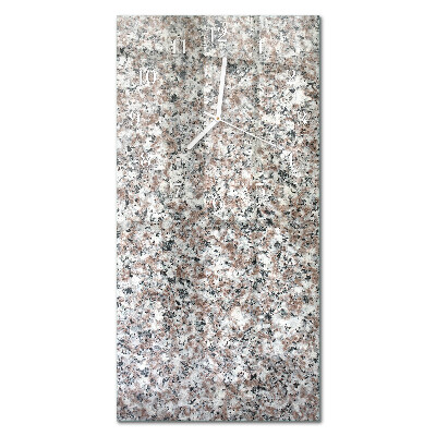 Ceas de sticlă pe perete vertical Grafit