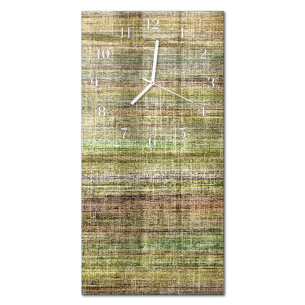 Ceas de sticlă pe perete vertical Material textil