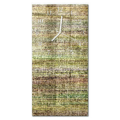 Ceas de sticlă pe perete vertical Material textil