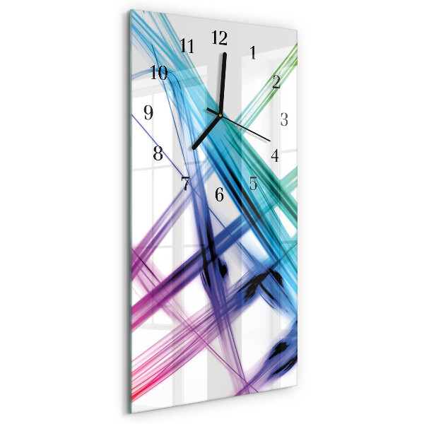 Ceas perete din sticlă dreptunghiular Abstracție