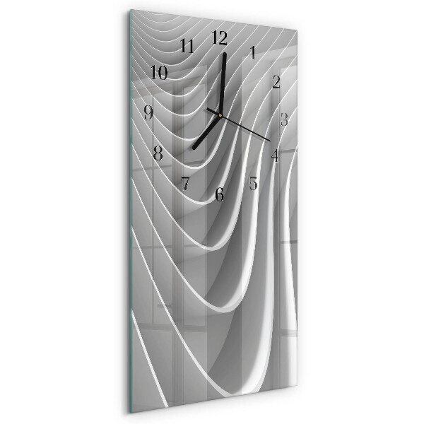 Ceas perete din sticlă dreptunghiular Abstracție