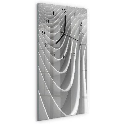 Ceas perete din sticlă dreptunghiular Abstracție